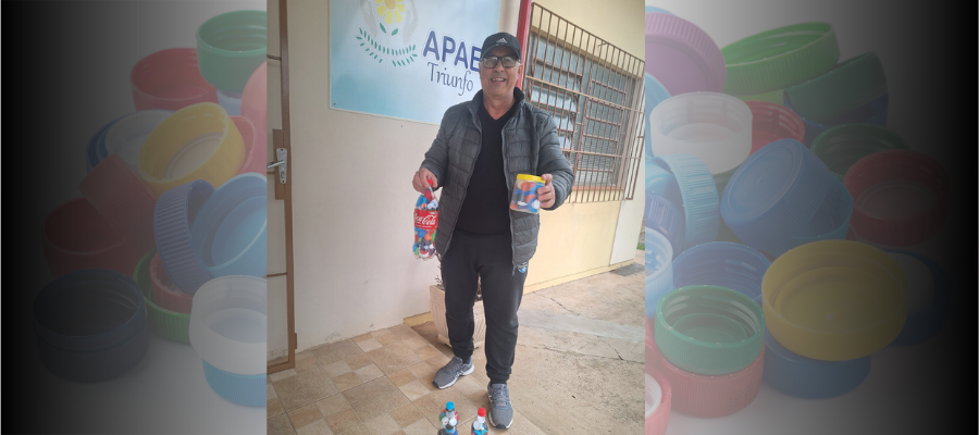 SINTTEL-RS reforça papel social em doação de tampinhas à APAE de Triunfo